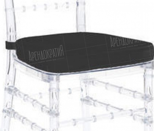 Подушка на стул кьявари черная в аренду